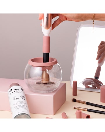 Stylpro Rose Gold Makeup Brush Cleaner Set