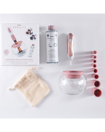 Stylpro Rose Gold Makeup Brush Cleaner Set