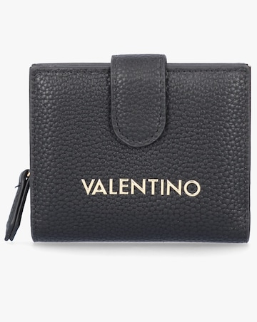 Valentino Bags Brixton Small Foldover Black Wallet