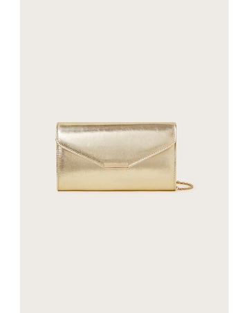 Monsoon Metallic Clutch Bag