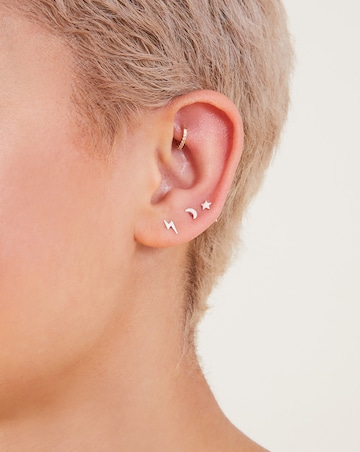 Accessorize ST Silver Earring Set of 3