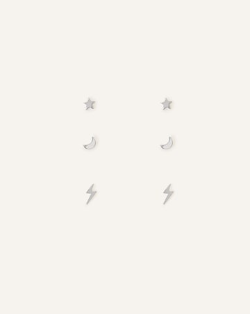 Accessorize ST Silver Earring Set of 3
