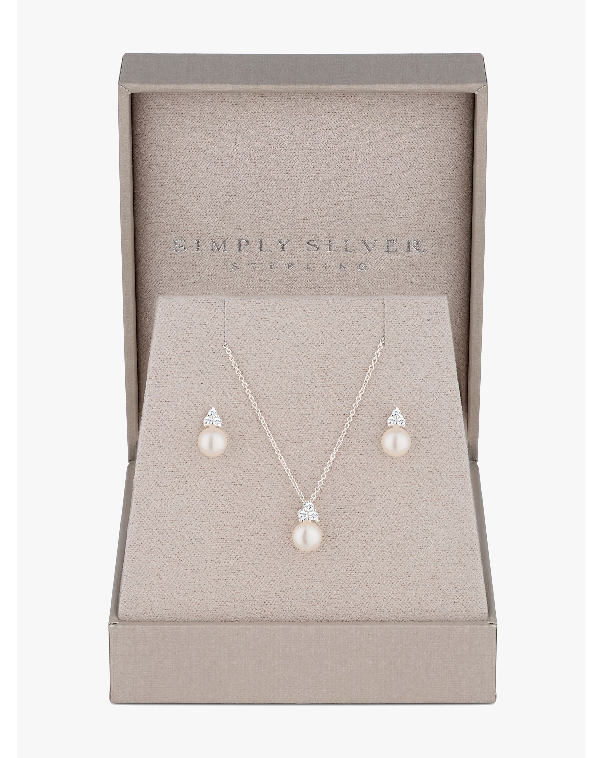 Sterling Silver Freshwater Pearl Box Set