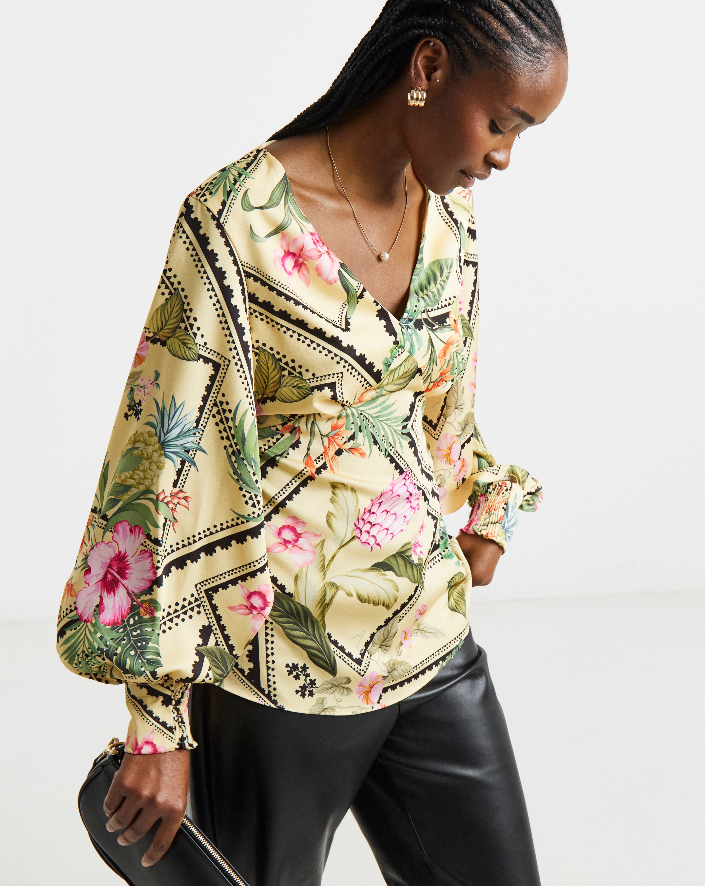 New In - Joanna Hope Printed Blouse
