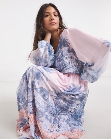 Joanna Hope Printed Volume Maxi Dress