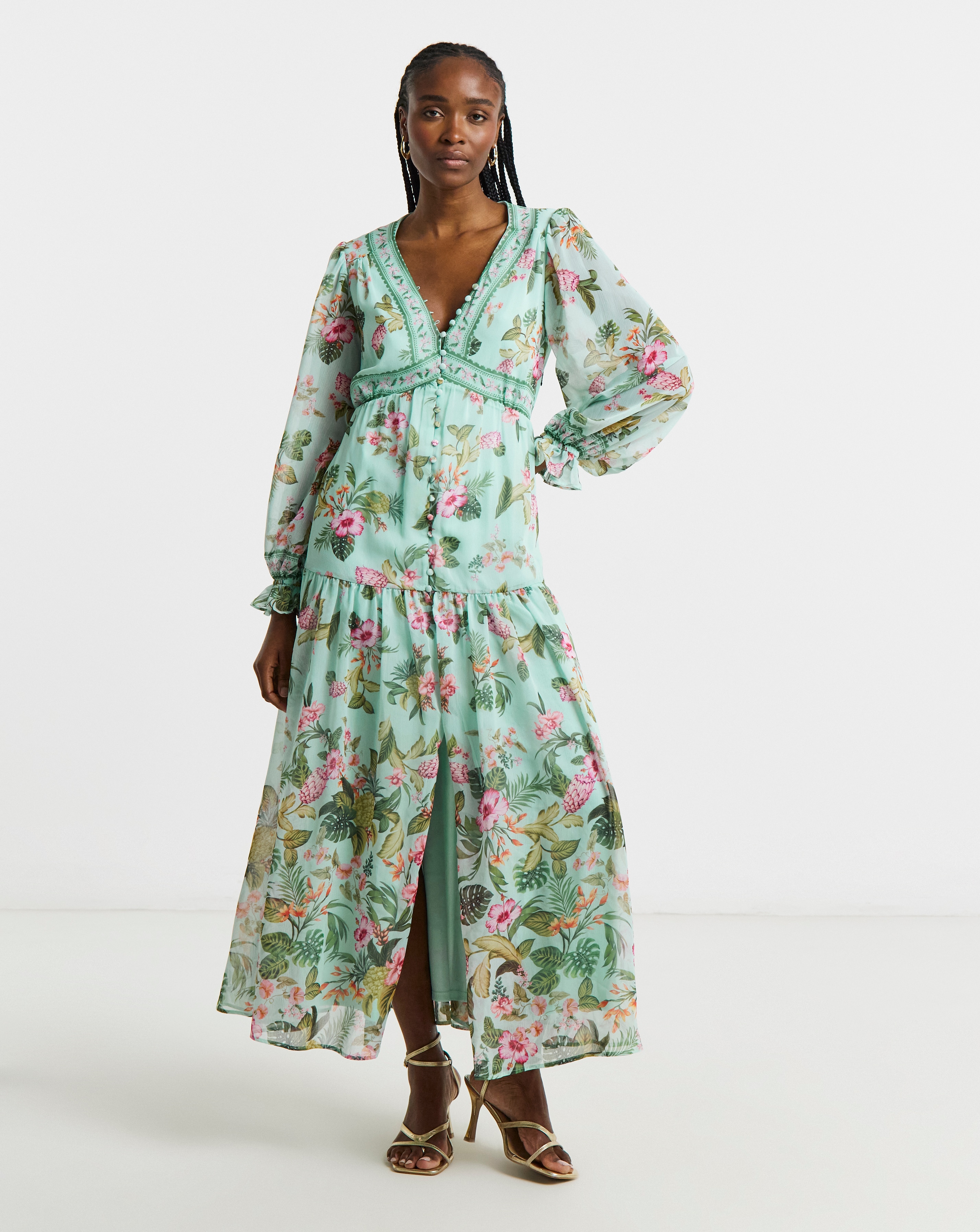 New In - Joanna Hope Printed Button Through Dress