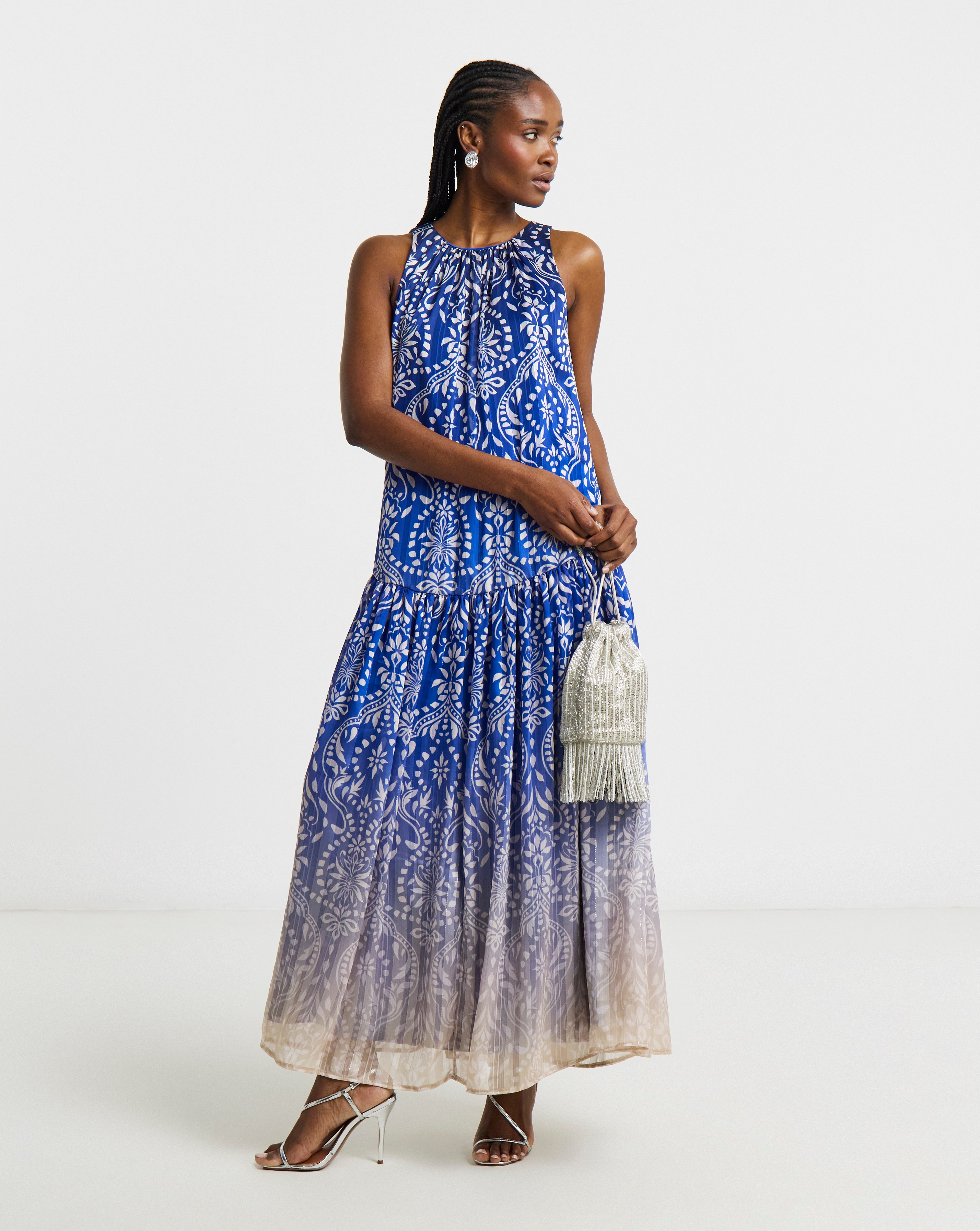 New In - Joanna Hope Printed Halter Neck Dress