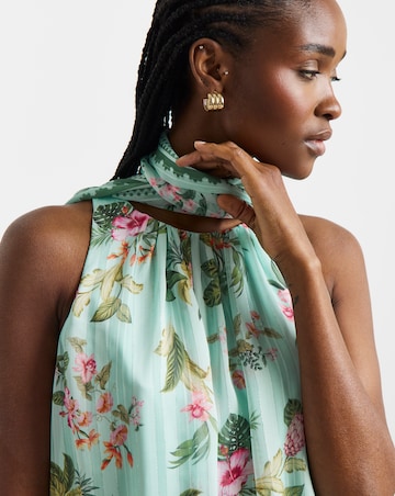 Joanna Hope Halter Neck Drape Blouse