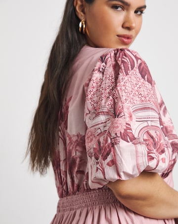 Joanna Hope Cotton Poplin Printed Dress