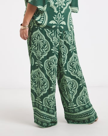 Joanna Hope Printed Wide Leg Trousers