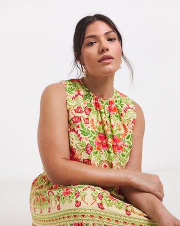 Joanna Hope Tiered Printed Dress