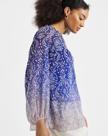 Joanna Hope Ombre Printed Blouse