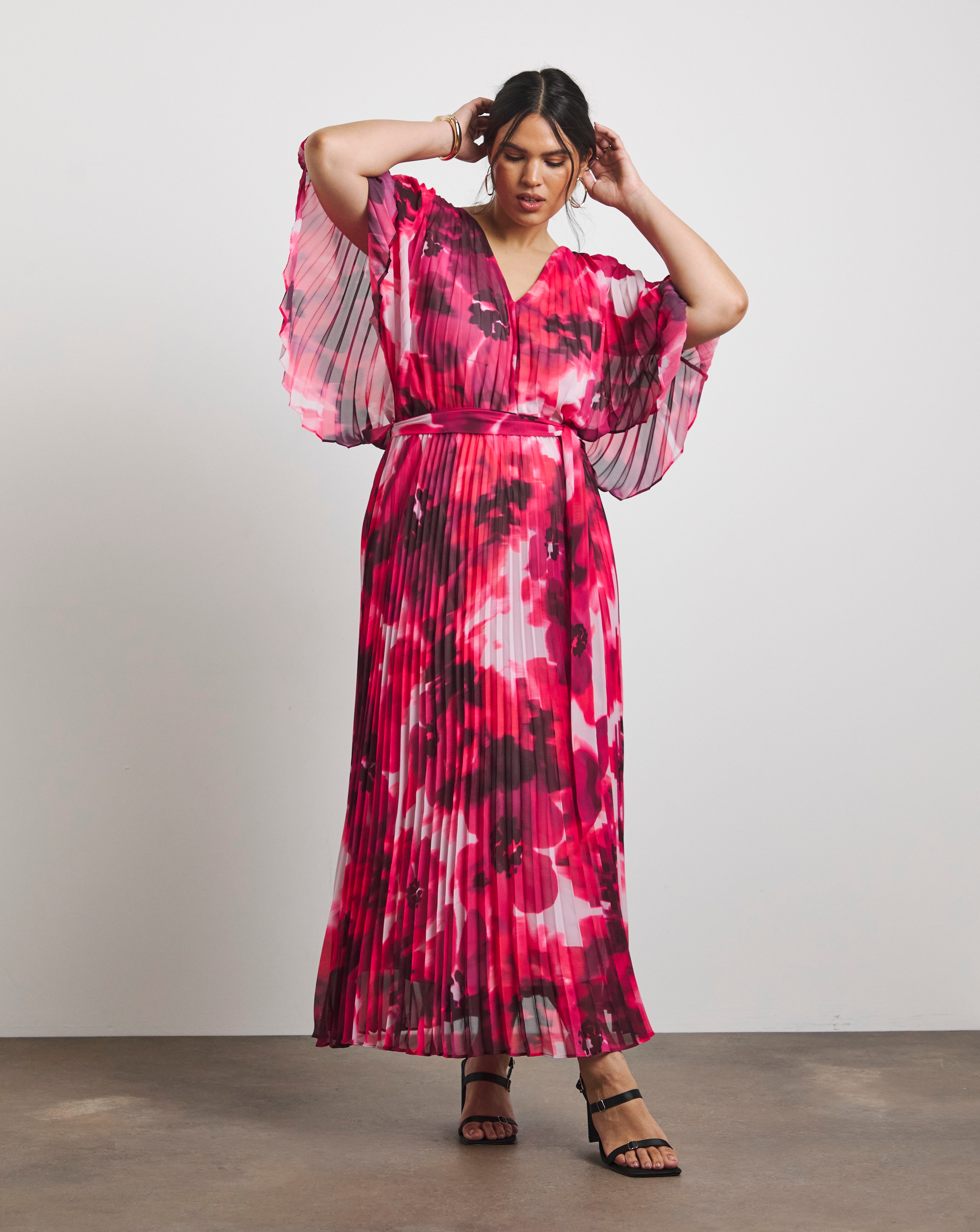 New In - Joanna Hope Pleated Maxi Dress