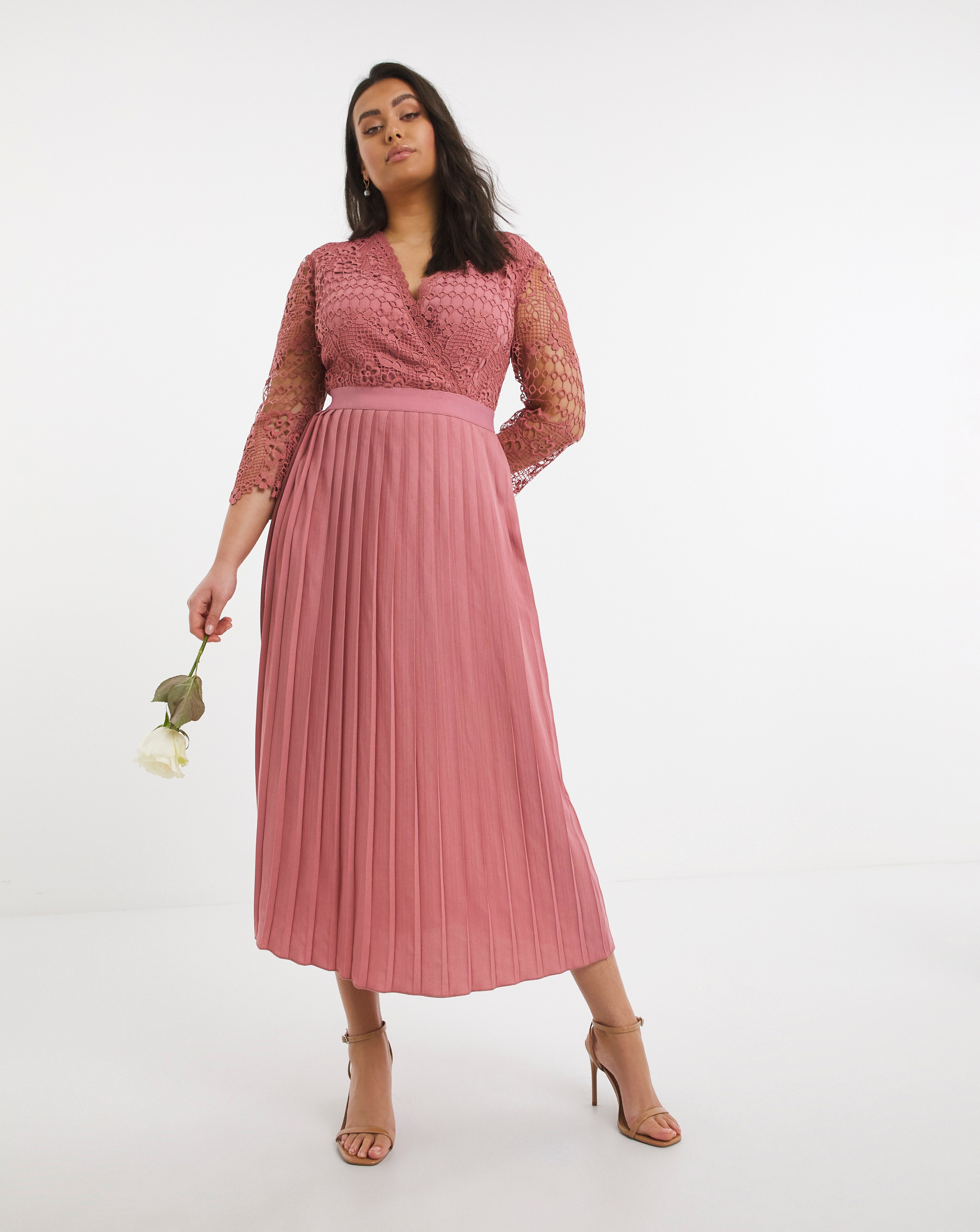 Little Mistress Crochet Midaxi Dress Simply Be