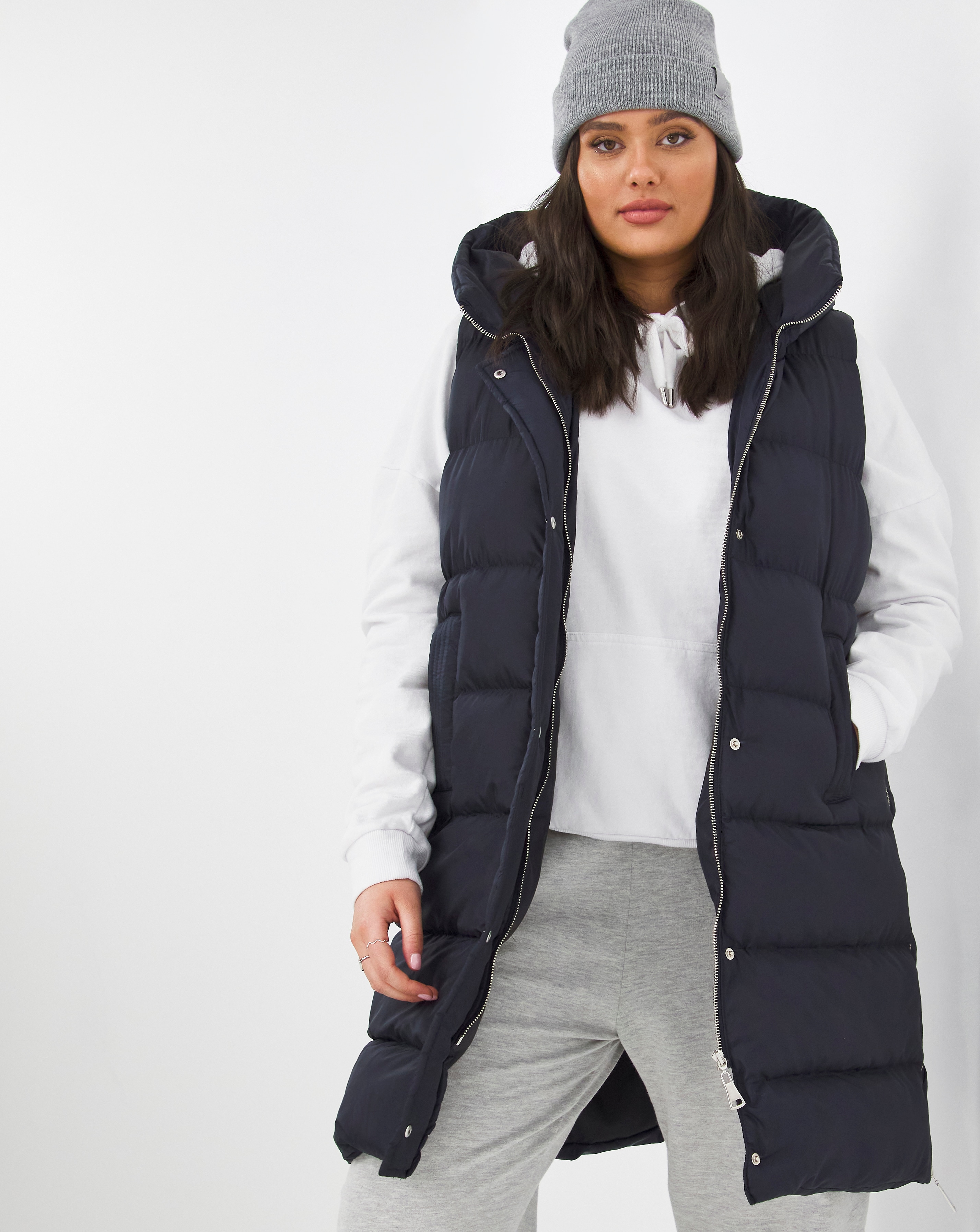 Little Mistress Gilet Puffer Jacket Simply Be