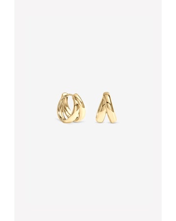 Inicio Gold Double Row Hoops