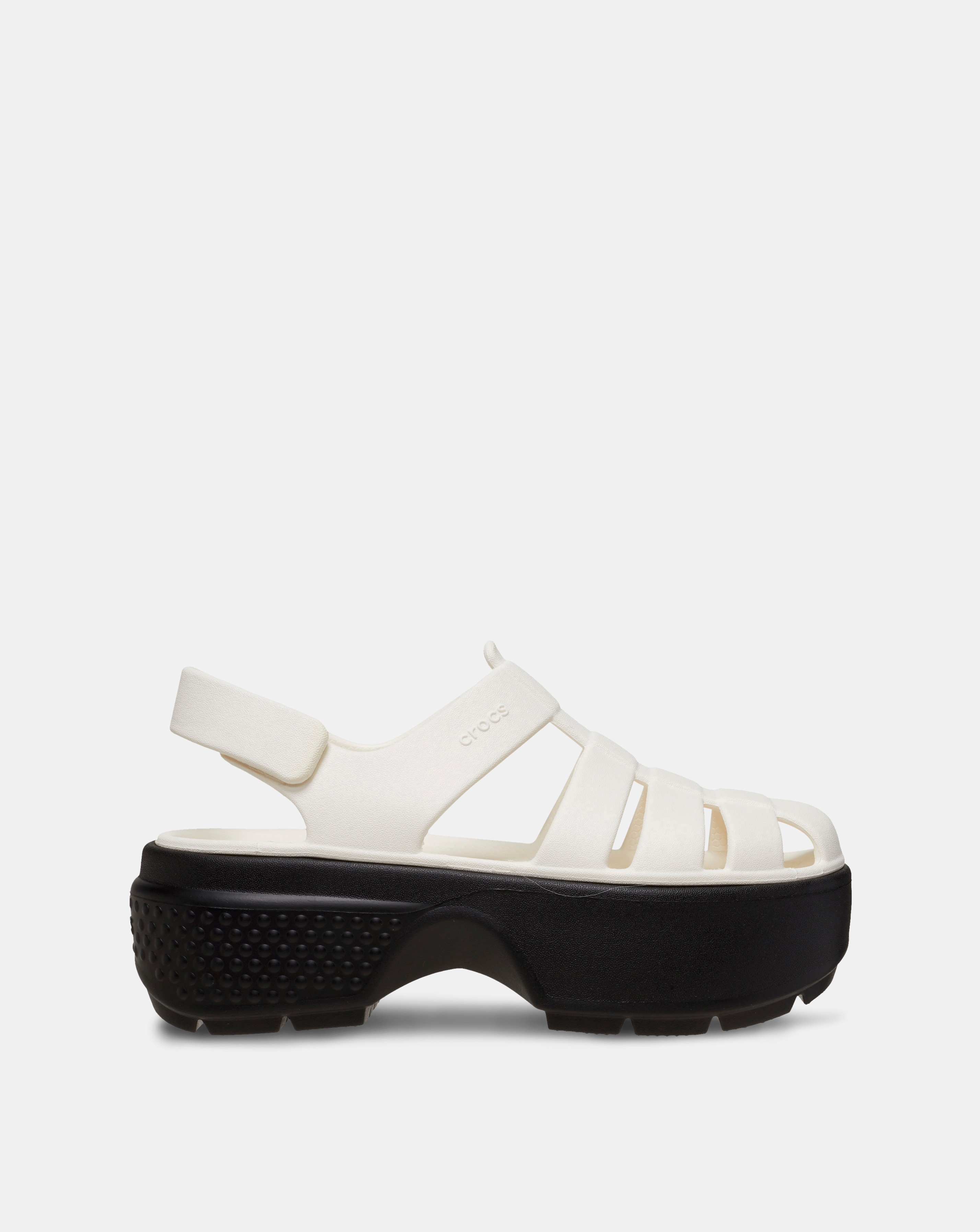 Crocs Stomp Fisherman Sandals In White | UK Size 8 Women's