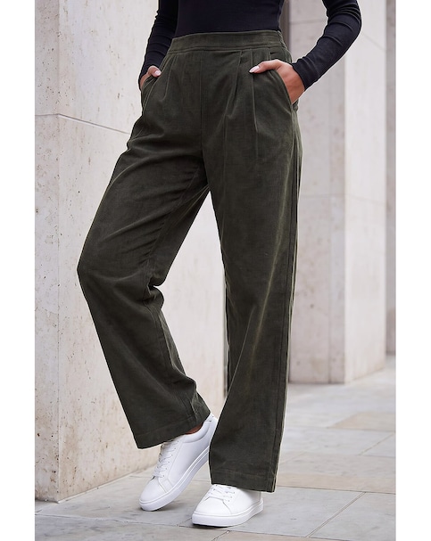 Roman Cord Wide Leg Trousers