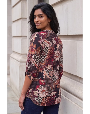 Roman Floral Puff Print Shirt