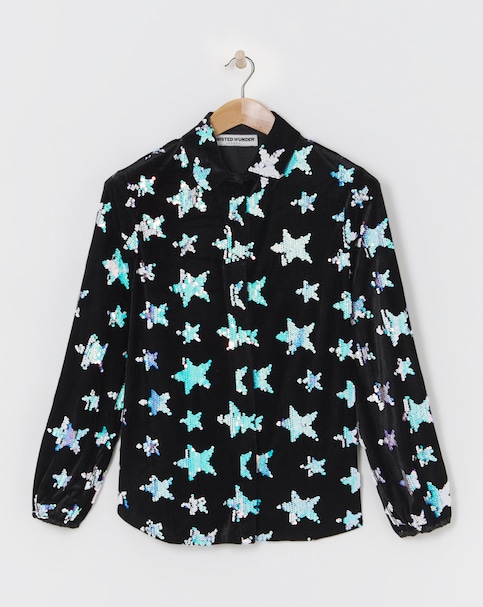 Twisted Wunder Julian Sequin Star Shirt