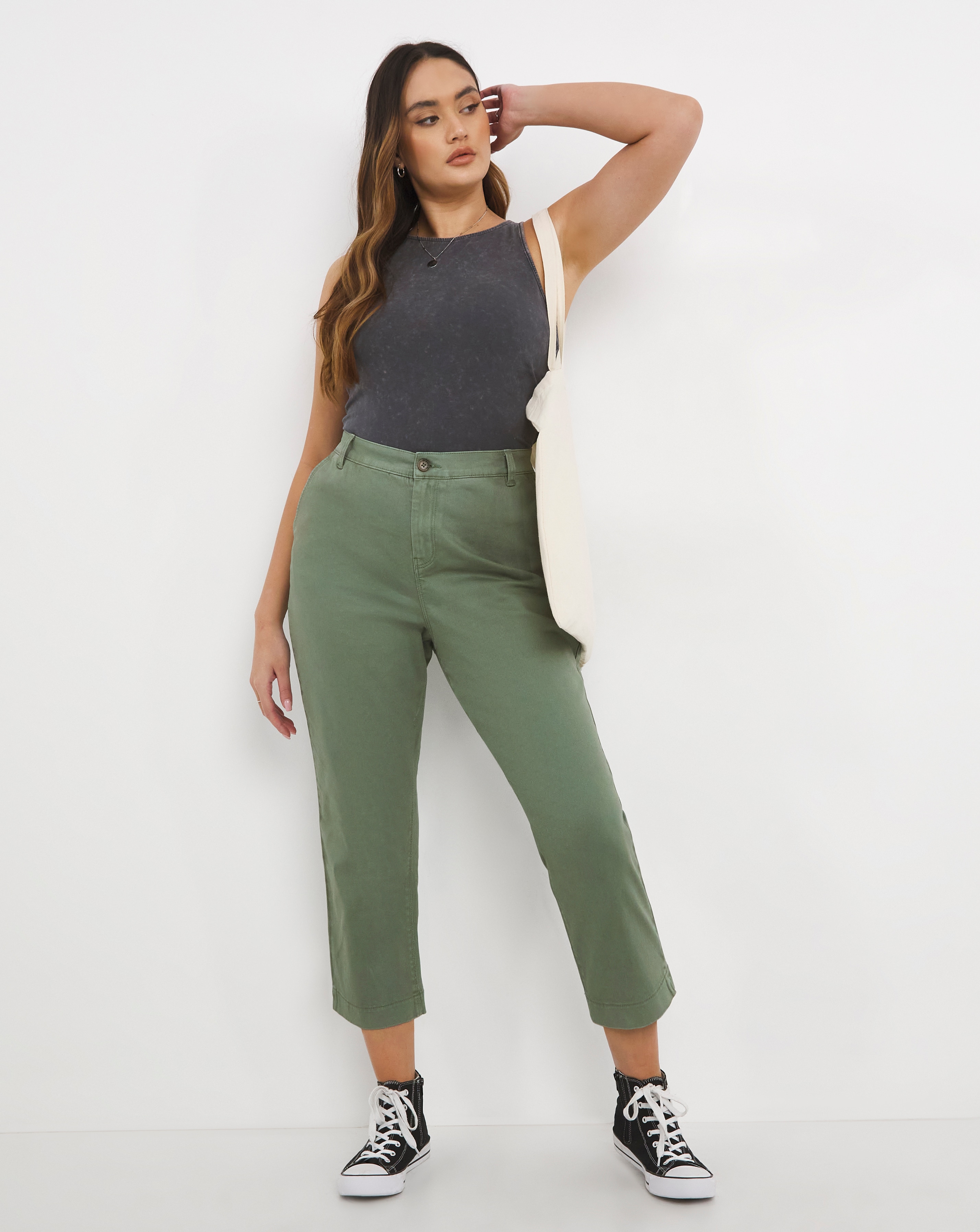 Simply be cropped trousers sale