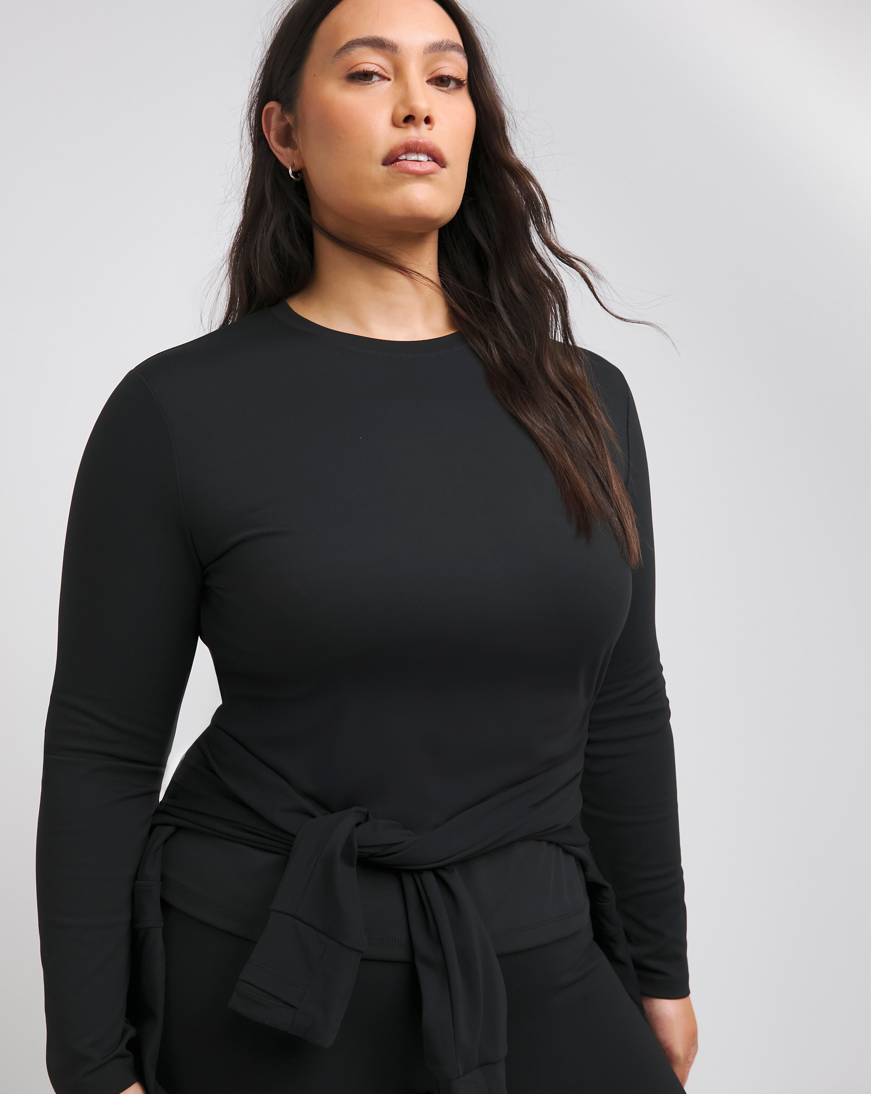 SB3 Black Long Sleeve Active Top