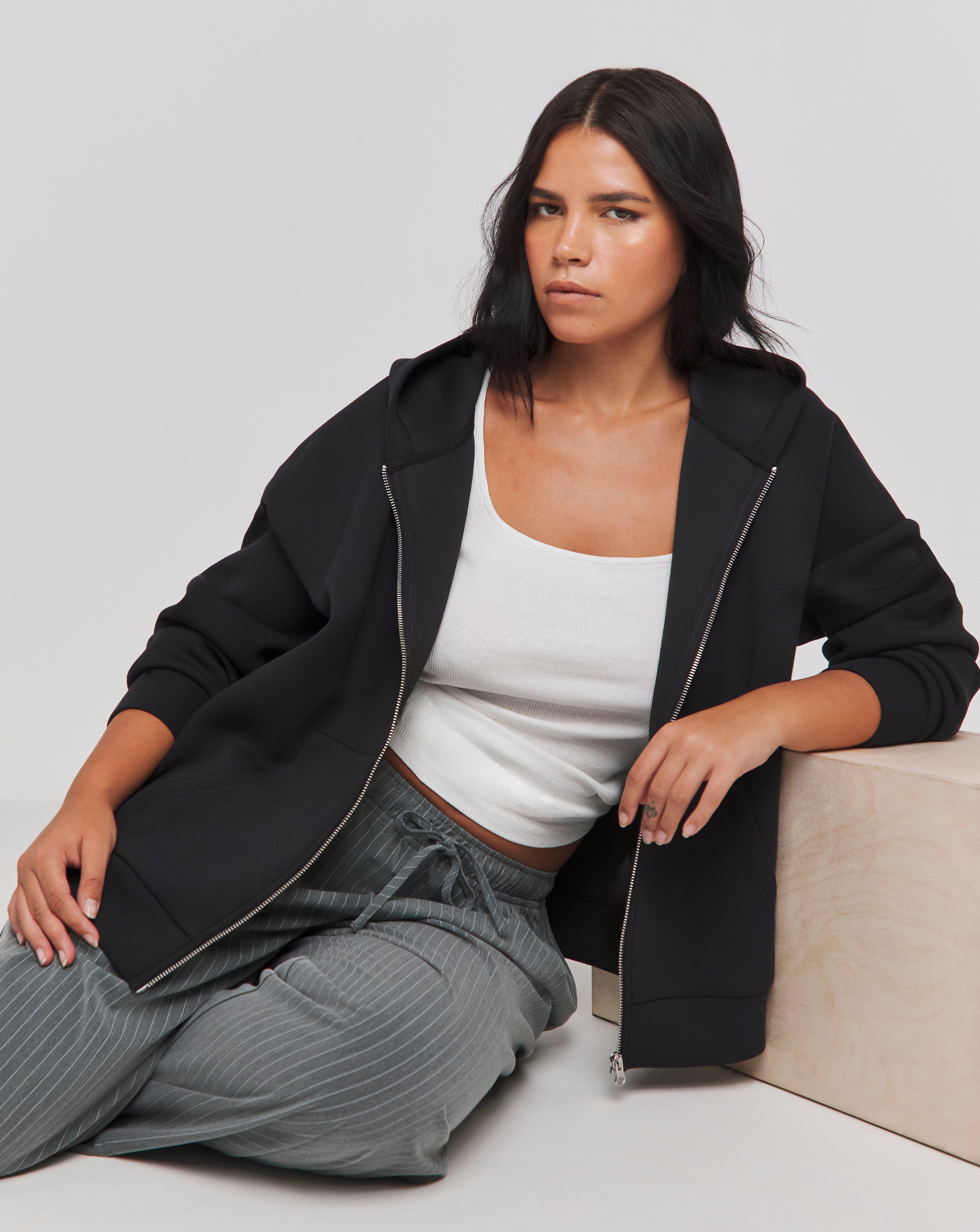 Luxe Modal Zip Through