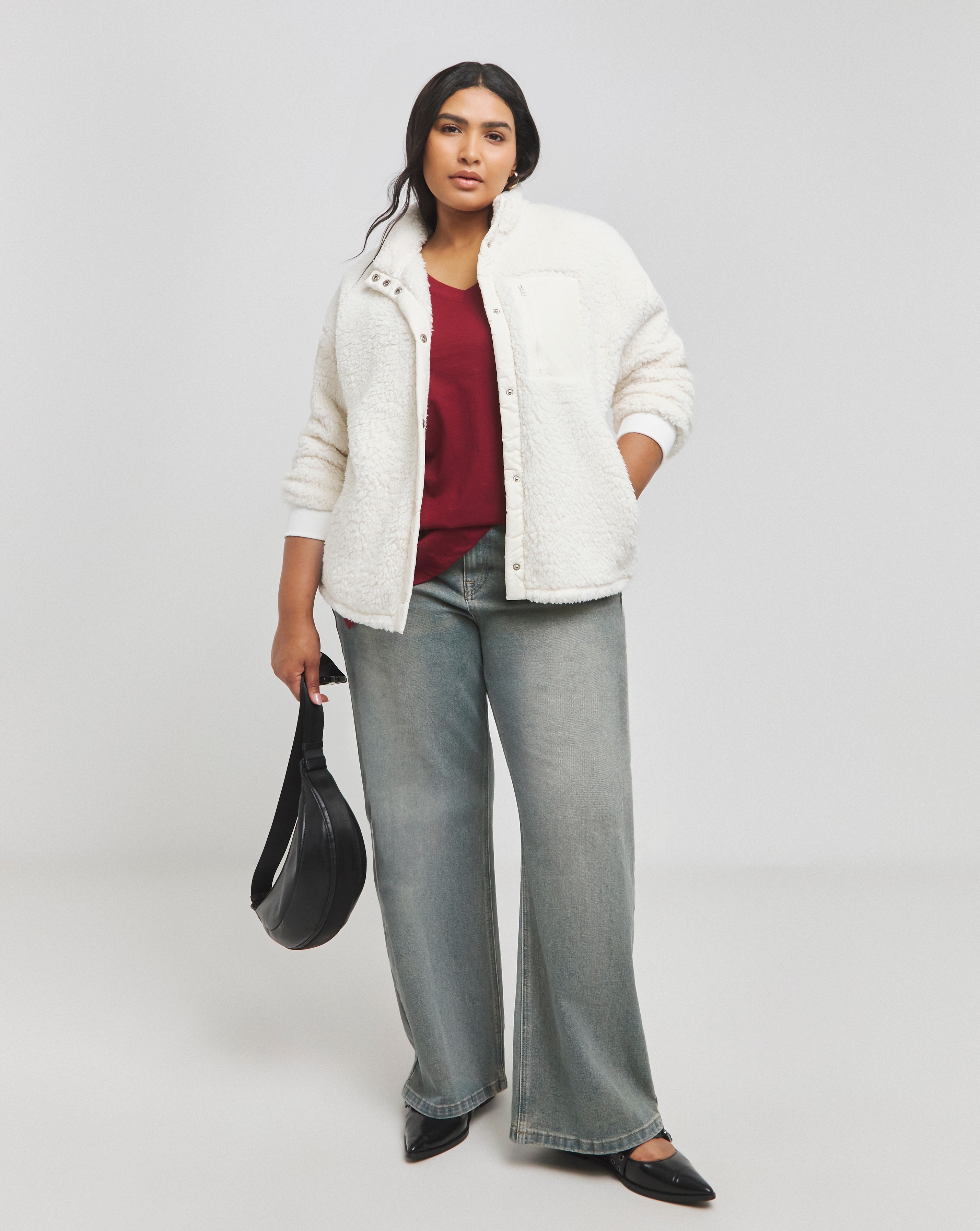 Sherpa Zip Through Nylon Pocket Bomber