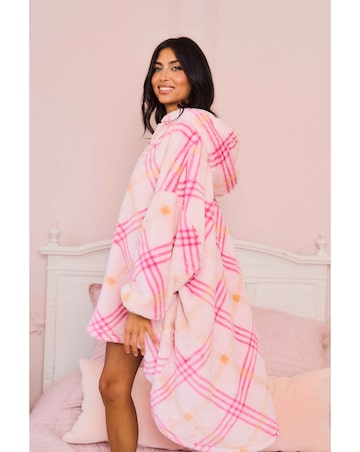 Jim Jam the Label Oversized Check Hoodie