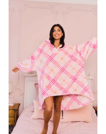 Jim Jam the Label Oversized Check Hoodie