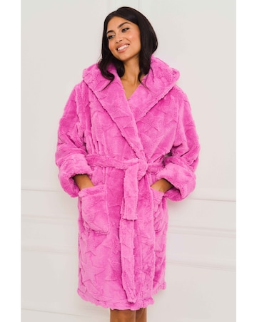 Jim Jam The Label Fleece Star Dressing Gown
