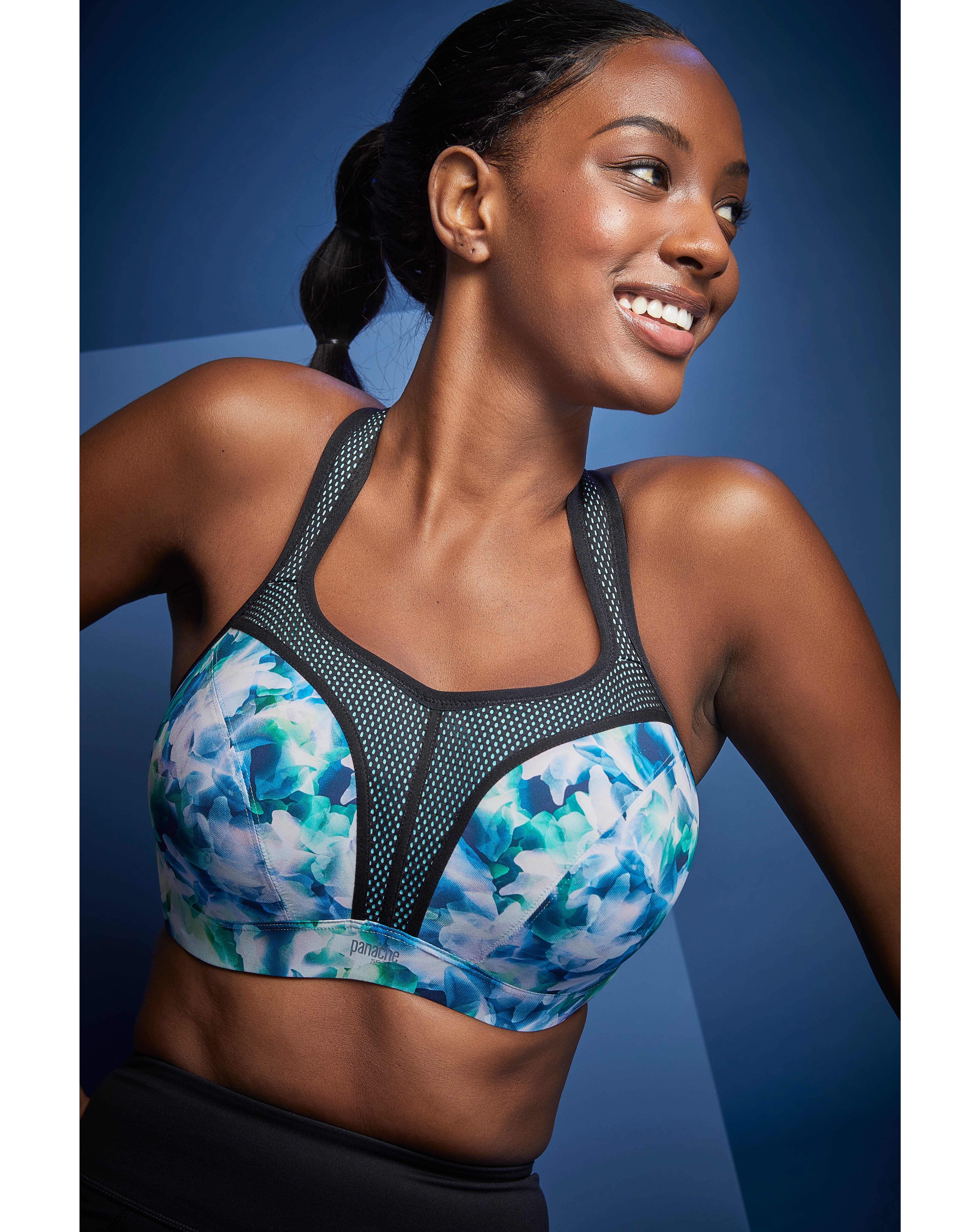 Panache Sport Digital Print Wired Sport Bra Simply Be