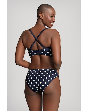 Panache Anya Riva Twist Bandeau Wired Bikini Top Navy Spot