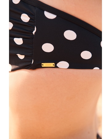 Panache Anya Riva Twist Bandeau Wired Bikini Top Navy Spot