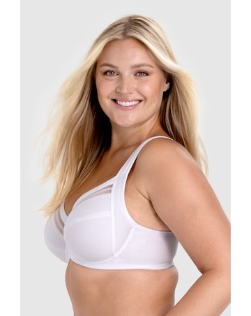 Miss Mary of Sweden Essence Cotton Underwired Bra White