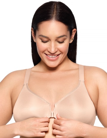 Glamorise Plus Size WonderWire Posture Back Front-Fastening Bra 9265