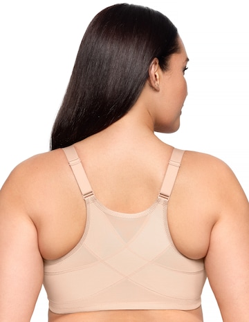 Glamorise Plus Size WonderWire Posture Back Front-Fastening Bra 9265