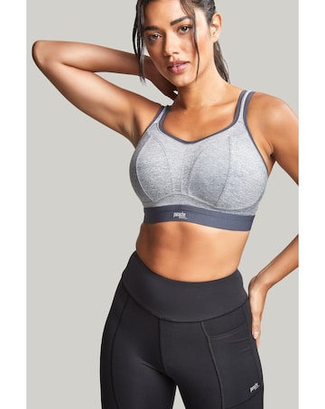 Panache Boundless Grey Marl Moulded Non Wired High Impact Sports Bra
