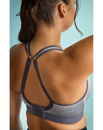 Panache Boundless Grey Marl Moulded Non Wired High Impact Sports Bra