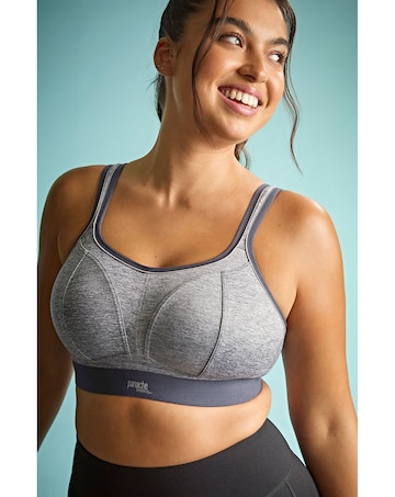 Panache Boundless Grey Marl Moulded Non Wired High Impact Sports Bra