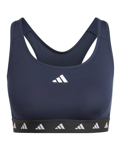 adidas Plus Size Training Techfit Bra In Navy | UK Size L(A-C) Women's