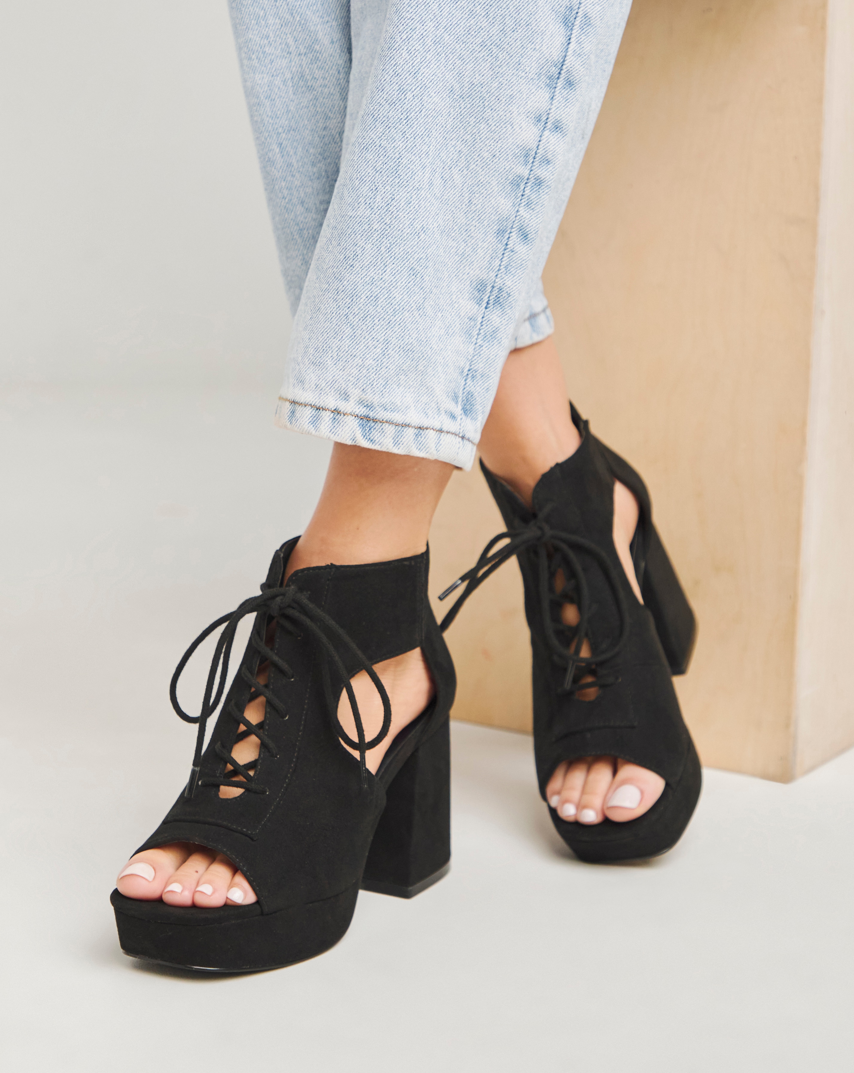 Strappy Shoe Boot Wide