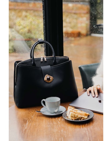 Luella Grey Cristobel Black Laptop Tote