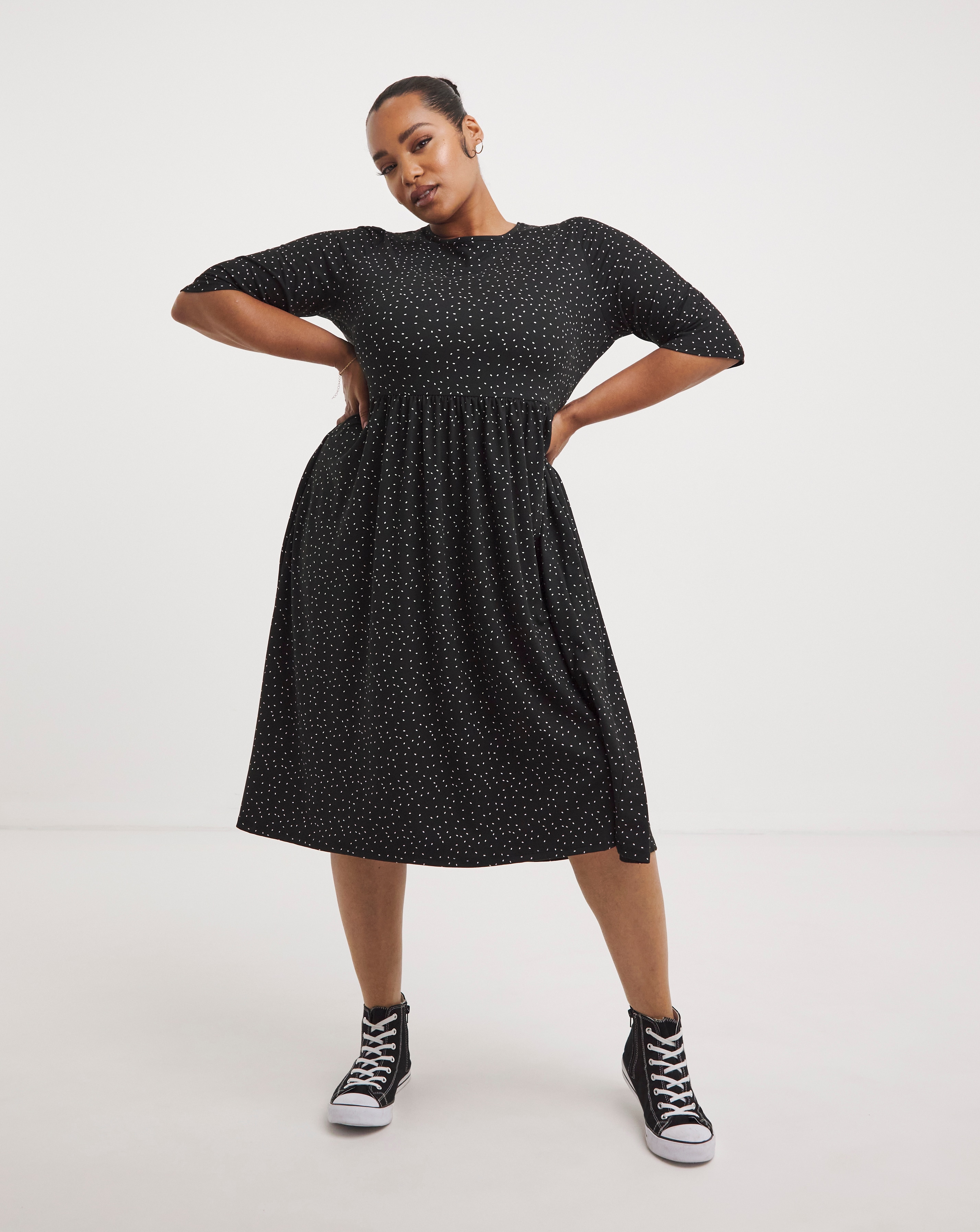 Supersoft Jersey Pocket Midi Dress
