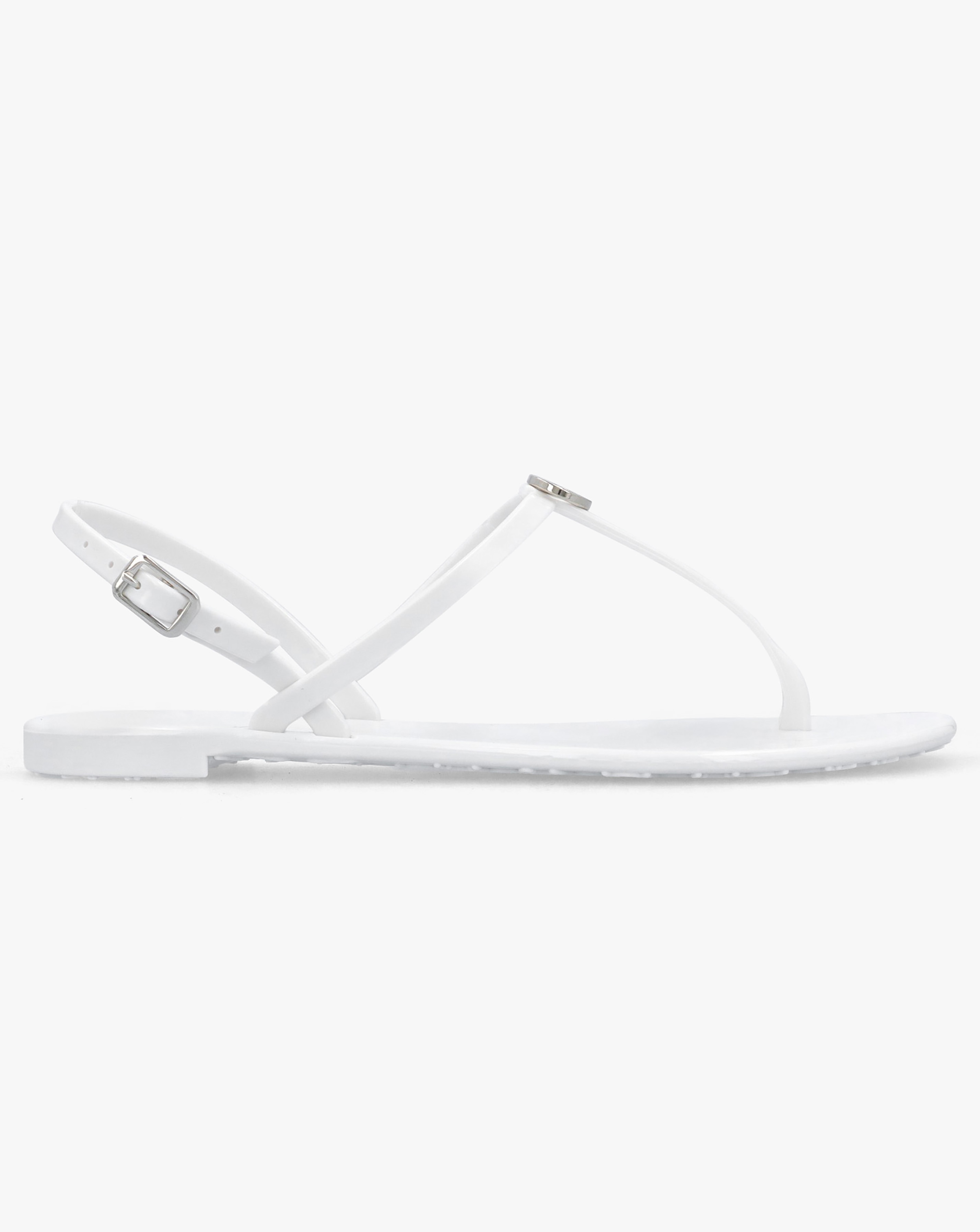 New In - Valentino Bags Jally White Logo Sandals