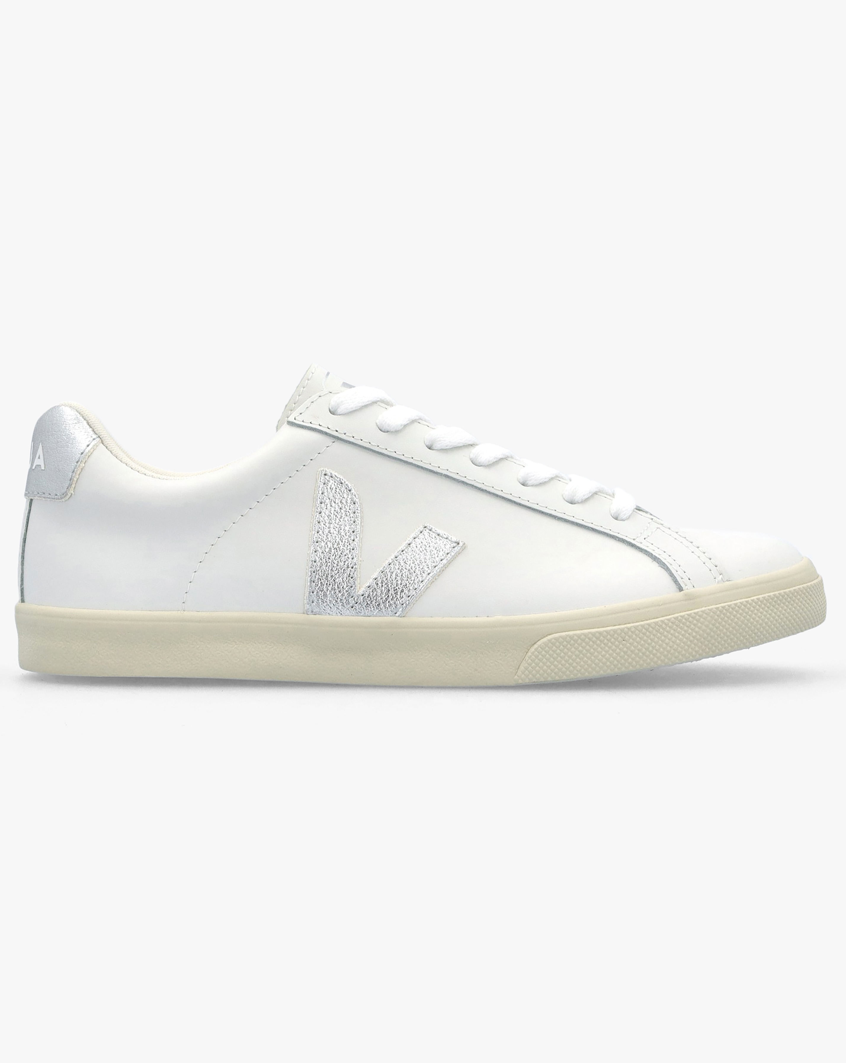 New In - Veja Esplar Logo White Black Trainers