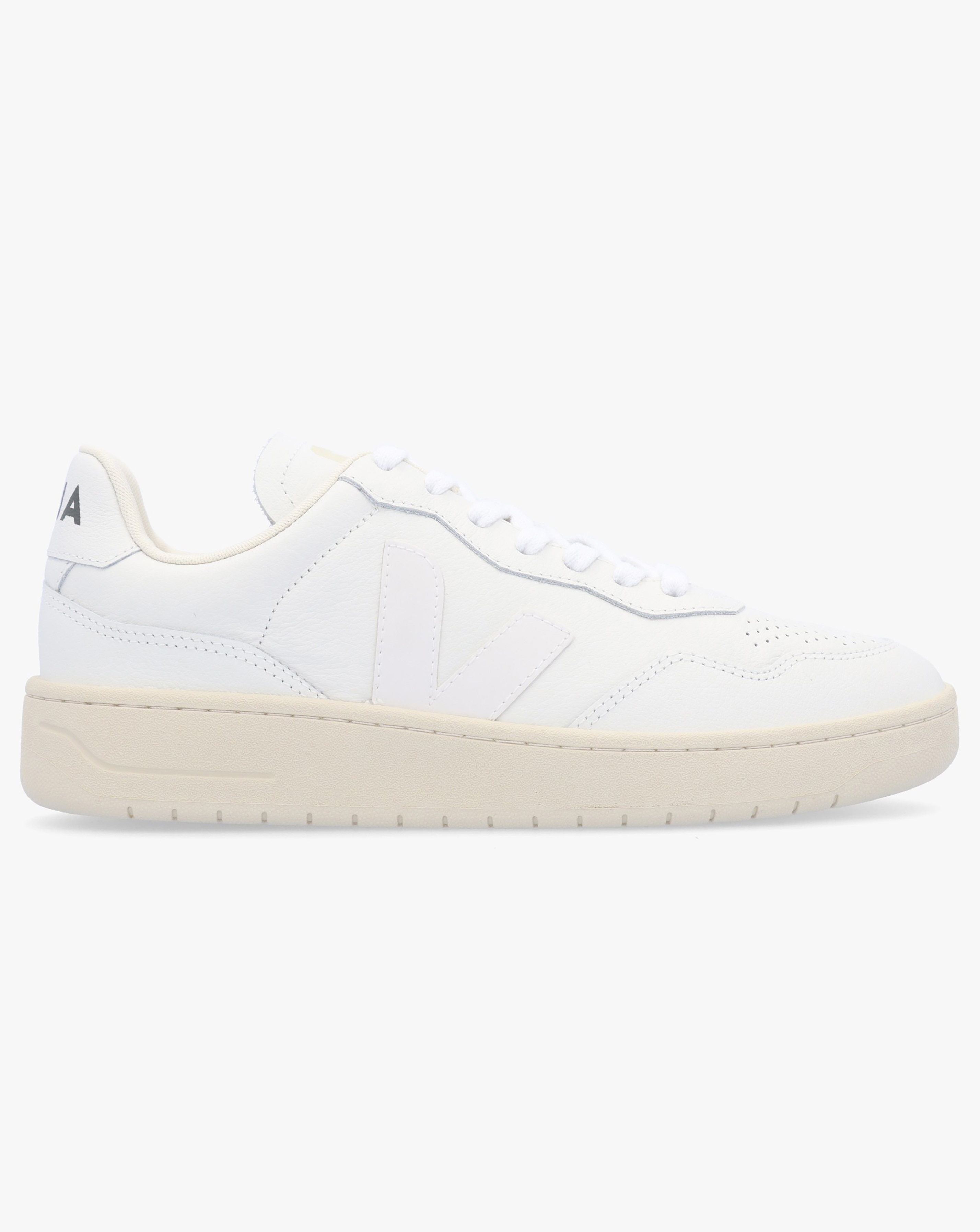 New In - Veja V-90 Extra White Leather Trainers