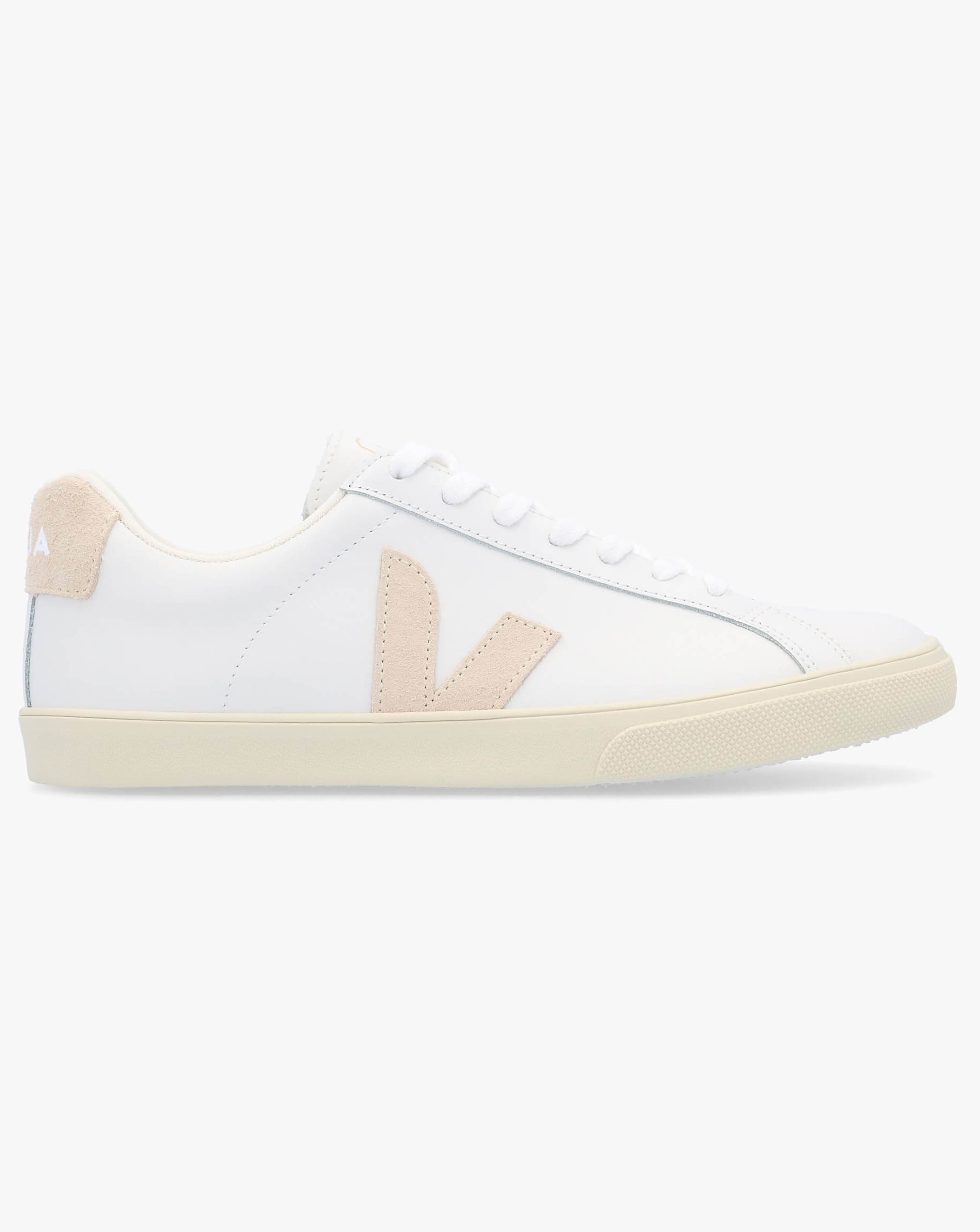 New In - Veja Esplar Logo White Sable Trainers