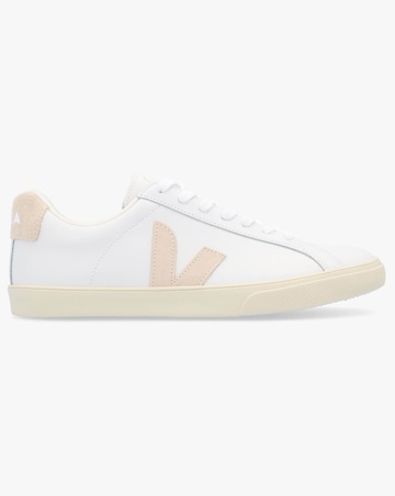 Veja Esplar Logo Extra White Sable Leather Trainers