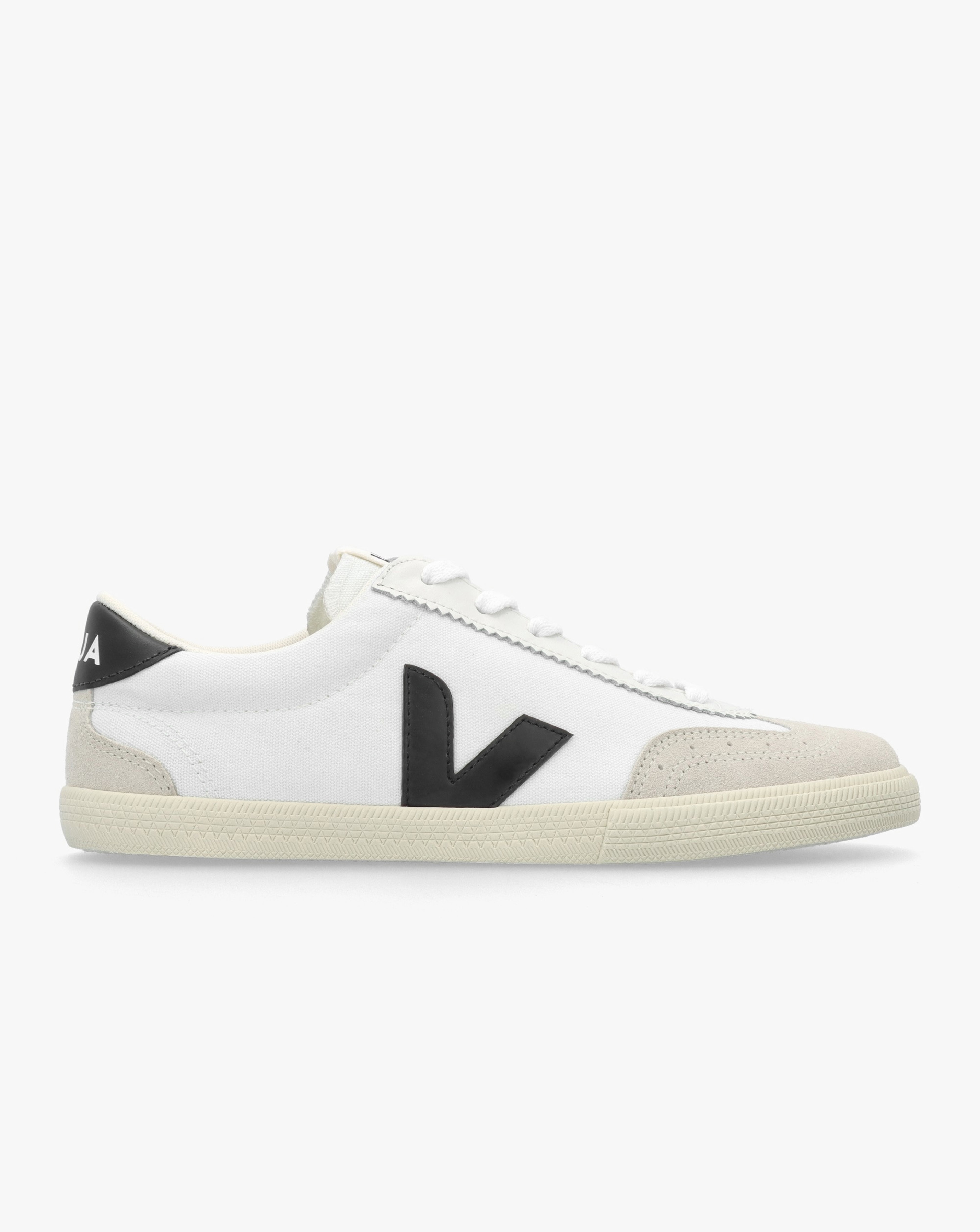 New In - Veja Volley White Black Canvas Trainers